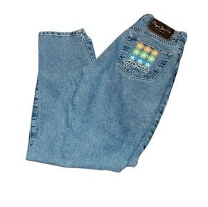 50% or more! Vintage Pepe women's jeans pocket embellishment.